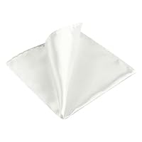 Pañuelos De Bolsillo Para Hombre - Pack De 2 En Blanco Y Negro, Saten Poliéster, 22x22cm, Para Traje Y Bodas