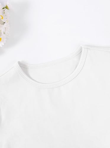 Image of Girls' Graphic Tees Summer Cute Tops Casual Short Sleeve Crew Neck T Shirts
