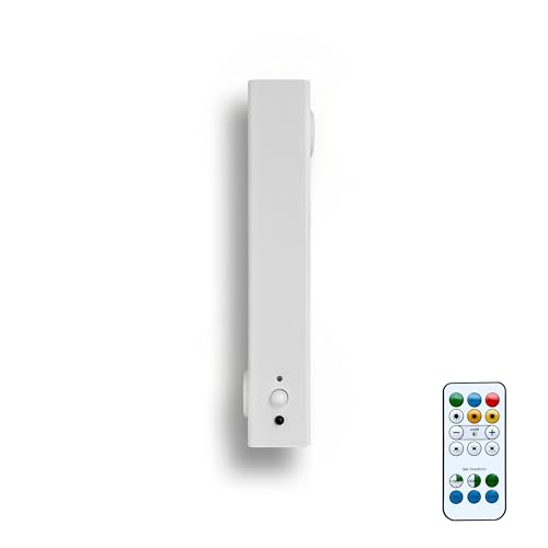 Image of Motion Sensor LED Night Lights, 2500 mAh Rechargeable Battery Operated Indoor Wall Light Without Power Connection with Switch, Wireless Wall Lighting Battery for Cabinet Bedroom Stairs (White)
