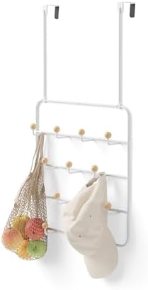 Umbra Estique Over The Door Coat Rack & Multi-Use Organizer, for ...
