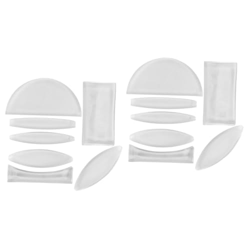 KOMBIUDA 14 Pcs Optical Lens Physical Optical Concave Lens Optical Convex Lens for Physics Teaching Experiment Tools Experiment Learning Optical Convex Lens for Laboratory Acrylic