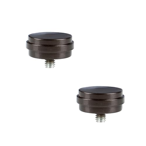 KAMANINA Small Size End Cap Replacement Finials Set of 2 Bronze