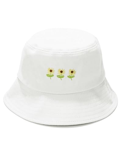 Bob brodé 100% coton Umeepar chapeau de soleil unisexe tendance
