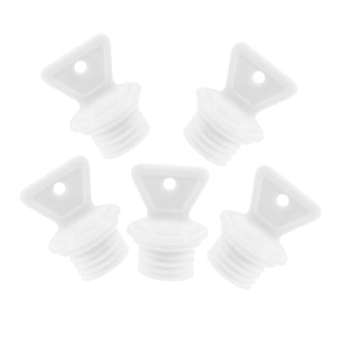 NOLITOY 5pcs Replacement Hot Water Bottles Caps Leakproof Hot Water Bag Stopper Caps Plastic Sealing Stoppers for Hot Water Bottles Replacement Small Stoppers