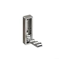 Folding Wall Hooks Foldable Hooks Wall Mounted Heavy Duty Clothes Hook Aluminum Alloy Folding Coat Hooks for Hanging Coat & Bags & Hat (light gray)