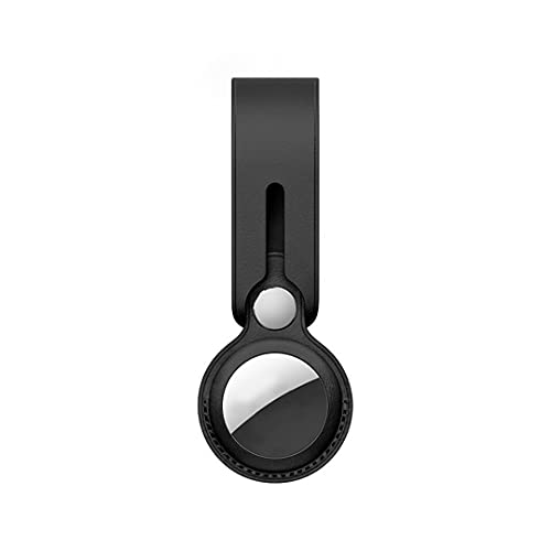 KAPAVER® Leather Case for AirTag, Protective Leather Loop Holder Tracker Cover Compatible with Apple New Air Tag 2021 for Pets, Keys, Luggage, Backpacks (Black) (B094W2FXWY) Amazon Price History, Amazon Price Tracker