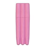 Fenny's Creations Kingsize Triple Preroll Cone Holder Air Tight Case 3 Tubes Plastic Cone Case Cigar Holder Storage Accessories for Travel Outdoor (No Cigars Included) (Pink)