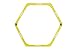 Kwik Goal Hex Rings, Yellow, Set of 6