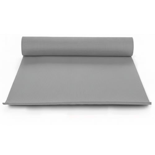 CABLEPELADO - Esterilla de yoga Antideslizante para entrenamientos - Alfombra - tapiz - colchoneta - Esterilla Pilates - foam - gimnasio - deporte - 61x183 cm (Gris)