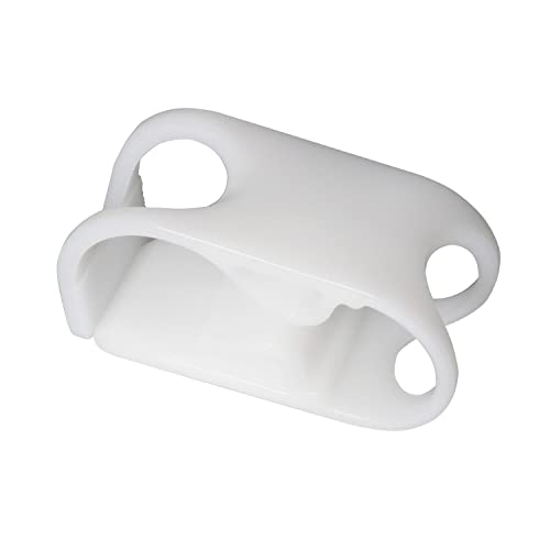 Dgbrsm 2Pcs 1/2"-3/4" Tube Od Shut Off Hose Clamp Adjustable Tube Clamp Water Flow Control Tube Clip, White #TOP2