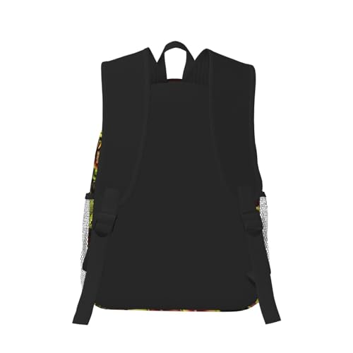 WURTON Carnivorous Plant Print Backpacks Casual,Pacious Compartments,Work,Travel,Outdoor Activities Unisex Daypacks3