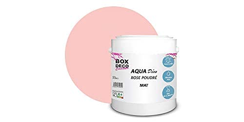 BOX DECO COULEURS Pintura de pared acrílica con aspecto mate Aqua Deco - 2,5 L, color rosa