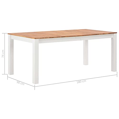 vidaXL-Mesa-de-Comedor-Salon-Cocina-Sala-de-Estar-Almuerzo-Mobiliario-Muebles-Casa-Hogar-Jardin-Bricolaje-180x90x74-cm-Madera-Roble-Maciza vidaXL-Mesa-de-Comedor-Salon-Cocina-Sala-de-Estar-Almuerzo-Mobiliario-Muebles-Casa-Hogar-Jardin-Bricolaje-180x90x74-cm-Madera-Roble-Maciza