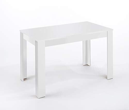 byLIVING Esszimmertisch Nepal/matt weiß/kompakter Küchentisch 140 cm breit/Esstisch Melaminharz beschichtet / 18 mm Dicke Tischplatte / 140 x 80, H 75 cm byLIVING Esszimmertisch Nepal/matt weiß/kompakter Küchentisch 140 cm breit/Esstisch Melaminharz beschichtet / 18 mm Dicke Tischplatte / 140 x 80, H 75 cm