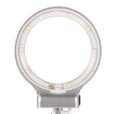 Image of KP2 Adjustable Auxiliary Clip Magnifying Glass with 5 LED Lights for Welding and Modelling Black (AK-16129C)