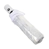 BESTYASH Faltbarer Und Kompakter Regenschirm Für Damen Automatische Transparente Regen Und Sonnenschutzlösung Für Outdoor-aktivitäten Und Täglichen Gebrauch