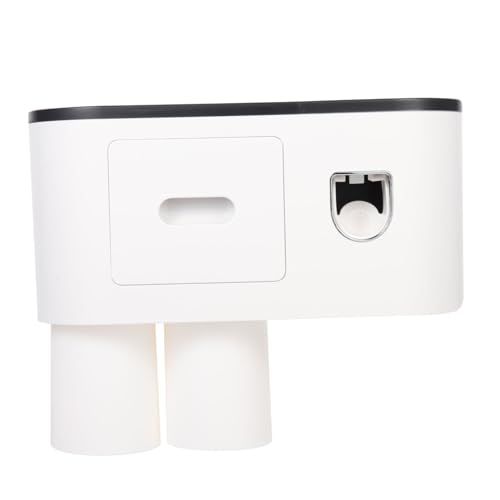 Abaodam 1Satz Zahnbürstenhalter mit Zahnpastaspender