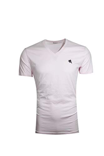 Classic Fit V-Neck Small Lion T-Shirt 
