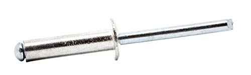 6 mm x 14 mm cabeza de cúpula de remache ciego de aluminio y acero (Paquete de 20) Cover