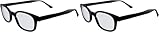 X-KD's Unisex-Adult Biker sunglasses Matte Black/Clear Lens