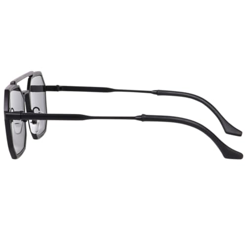 Image of IFLASH Vintage UV Protection Retro Square Metal Body Sunglasses For Men & Women