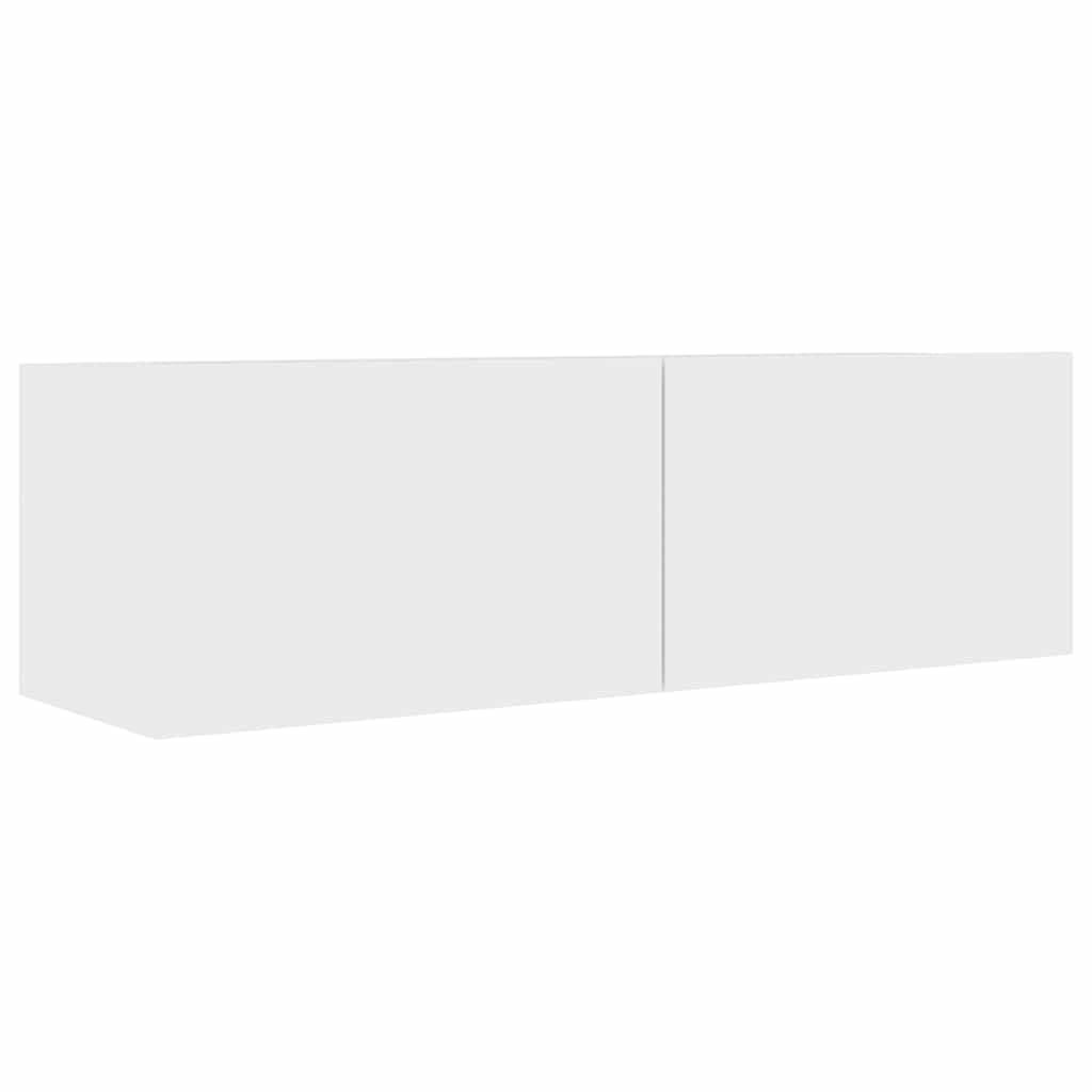 vidaXL Mobile Porta TV Credenza Consolle HiFi Buffet Madia Mobiletto Arredo unità Multimediale Armadietto Basso Bianco 100x30x30 cm in Truciolato