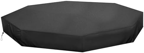 Octagon Sandbox Cover, Waterproof Oxford Fabric, Zipper Design, Easy Install for Outdoor Sandboxes, Shields Against Rain, Snow, Sunlight, and Dust