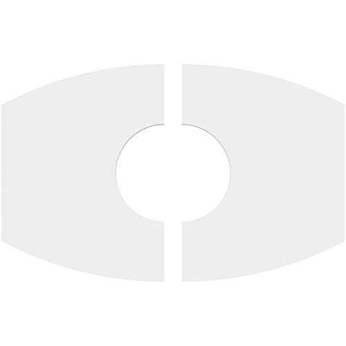 Image of Ekena Millwork CMP10X6KY2-03000 Kailey Architectural Grade PVC Contemporary, Two Piece Urethane Ceiling Medallions 10 inchW x 6 5 /8 inchH x 3 inchID x 5 1 /4 inchC x 1 inchP