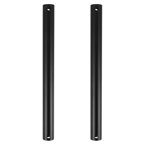 Varilla extensión ventilador techo negra de hierro con diseño moderno elegante 2