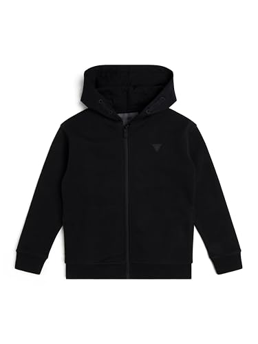 GUESS Boys' Eco Long Sleeve Hooded Active Top with Zip