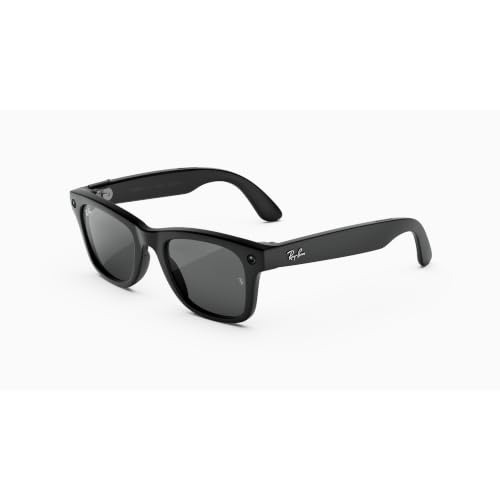 RAY-BAN Meta Gen 3 Wayfarer - Gafas con IA - Negro Mate - L | Más de 8 h de batería, 6 micrófonos, montura fina - lentes de sol Gris