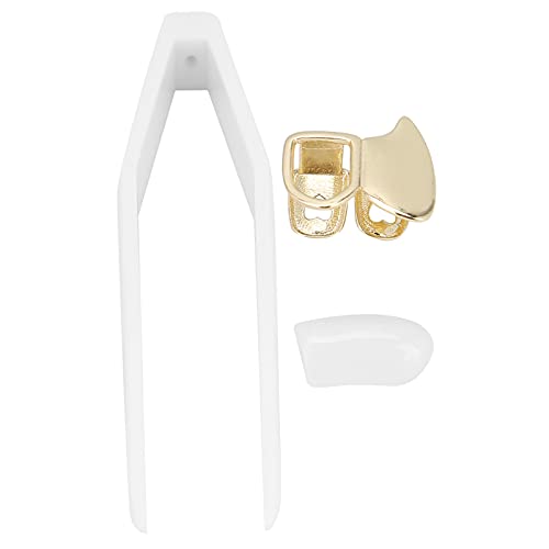 TMISHION Decoração de dentes de hip hop, decoração moderna de latão oca hip hop dente falso Hallowee