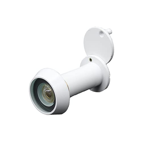 Door Viewer White Peephole Wide Angle 50-75mm Thick Doors