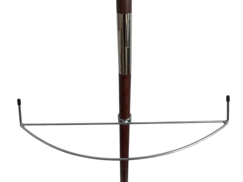 Pied pour drapeau en marbre blanc et mât en bois laqué prestige - 4