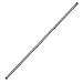Westbrass 1/2" x 48" IPS Pipe Nipple, Polished Chrome, D12148-26