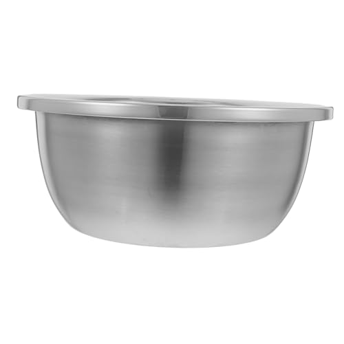 jojofuny Tazón De Sopa De Acero Inoxidable Cuenca Tazón De Almacenamiento De Sopa Bol Fideos Tazones Grandes Para Mezclar Tazón Grande De Metal Sostenedor De La Cocina Ensaladera Silver