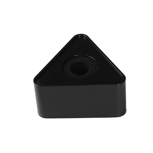 Hemoton Mic Flag Station for Tv 3.9cm Hole Diameter Black Abs Plastic