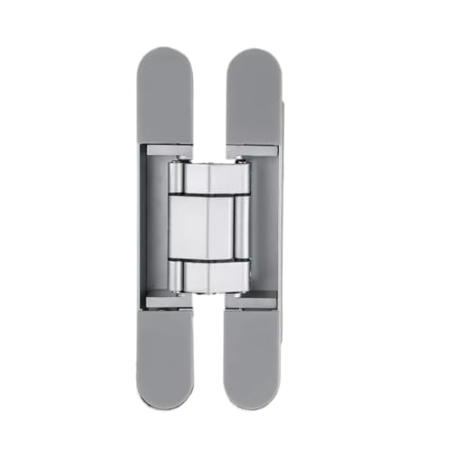 Fermeture de porte à charnière cachée réglable argentée x2 - 5