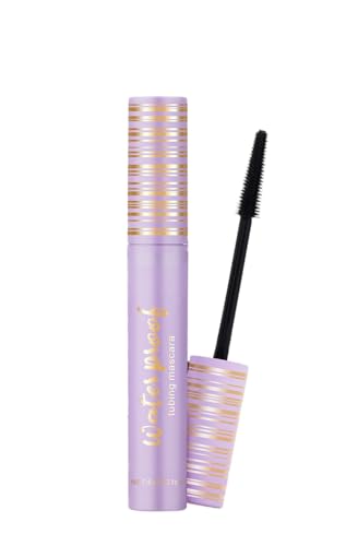 Smudge Proof Lengthening Volumizing Mascara, Waterproof & Flake-Free for Long Lifting Curls, Tubular Formula (Black, 0.21oz）