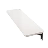 Mesa plegable montada en la pared para ahorrar espacio, escritorio flotante de madera, 20 x 100 cm, estación de trabajo plegable para computadora para oficina en casa y espacios pequeños