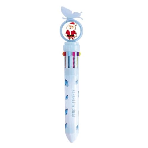 Stylo à bille rétractable multicolore Noël fournitures scolaires