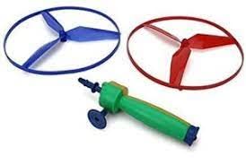 ToyGiftZone Flying Saucer with Pull Thread Lever Outdoor Toy (Pack of 10 Pieces)