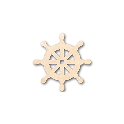 Unfinished Wood Helm Steering Wheel Shape - Naval - Ocean - Craft - Up To 24" Diy 4" / 1/4" #TOP29