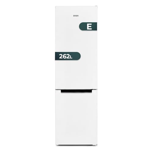 SVAN Frigorífico Combi Blanco 2 Puertas, OC18050EW00, Capacidad 262 Litros, Cíclico, Motor Universal, 40 dB, Puertas Reversibles, Apertura Tipo Uñero, Clasificación Energética E
