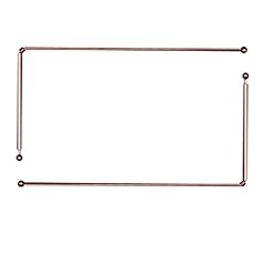 WWZMDiB 2Pcs 99.9% Pure Copper Dowsing Rods Spiritual Ghost Hunting Equipment for Ghost Hunting, Water, Treasure Hunting, Buried Items, etc.