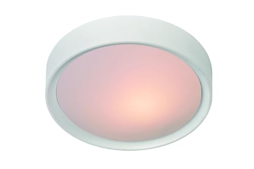 Plafonnier Lucide LEX Ø 33 cm blanc au design épuré et compact