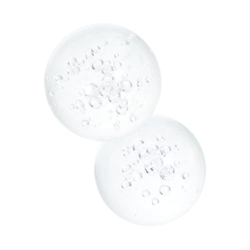 TOYANDONA 2piezas Esfera De Cristal Decorativa De Vidrio Transparente De Accesorios para Fuentes De Agua Decoración para Acuarios y Proyectos De Bricolaje