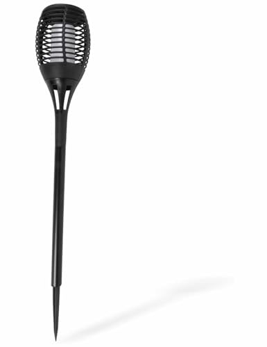 Grundig Antorcha solar para jardín, 9 x 59 cm, iluminación de jardín, antorcha LED, energía solar, 6-8 horas de duración de la batería, jardín y balcón