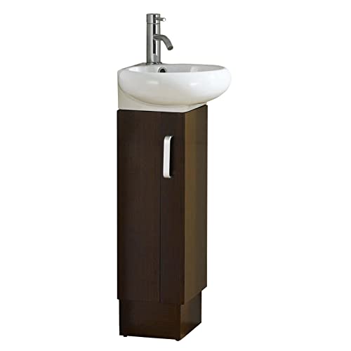 Fine Fixtures Milan Matte Vanity with Vitreous China Sink (Wenge) Fine Fixtures Milan Matte Vanity with Vitreous China Sink (Wenge)