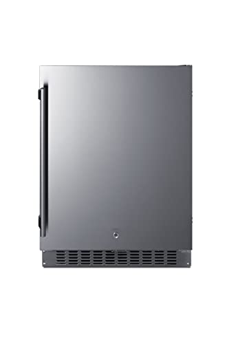 Summit ASDS2413CSS Summit ASDS2413C 24 Inch Wide 30 Can Capacity Wine and Beverage Cooler Combo with Factory Installed Lock